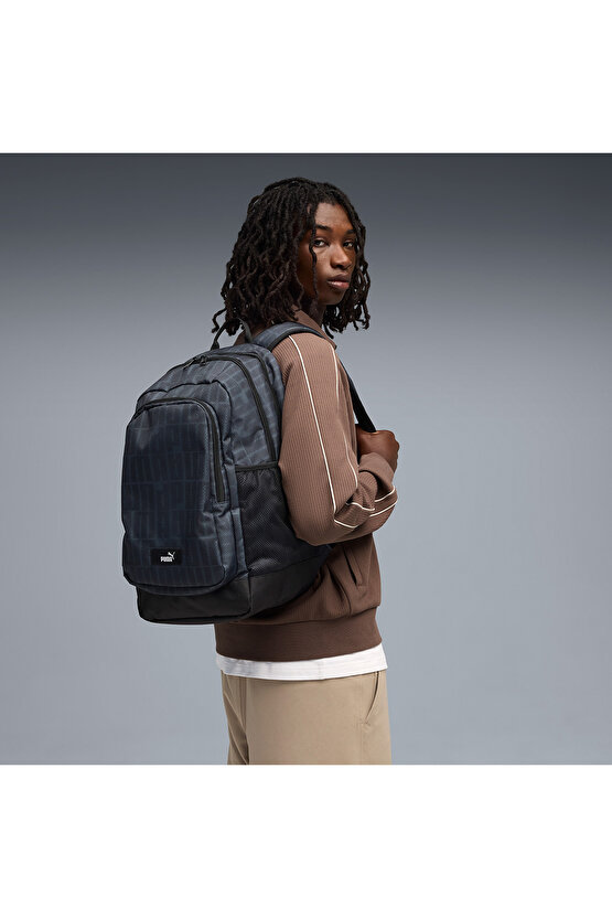 Academy Aop Unisex Siyah Günlük Stil Sırt Çantası 09115014