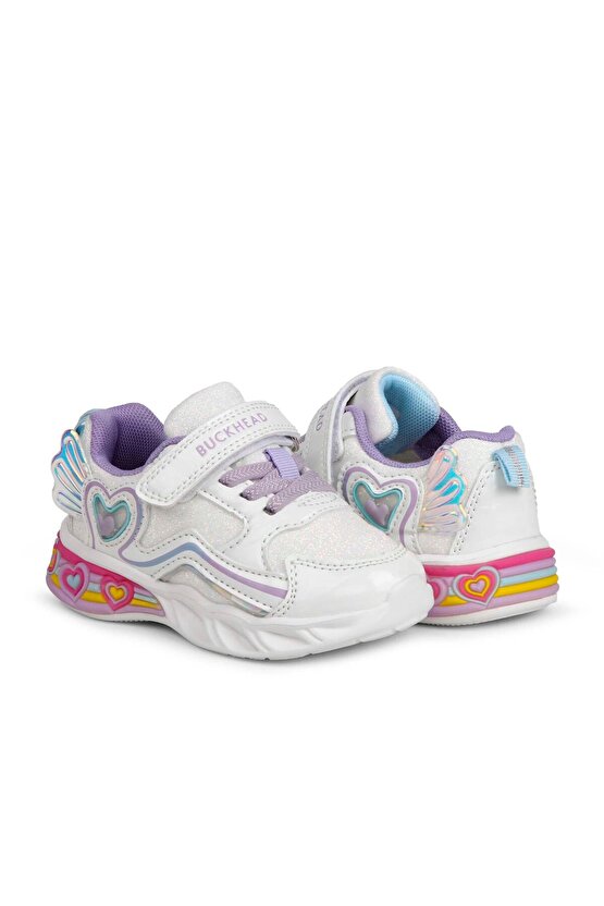 ÇOCUK IŞIKLI CIRTLI GÜNLÜK AYAKKABI BUCK3046 BERRY