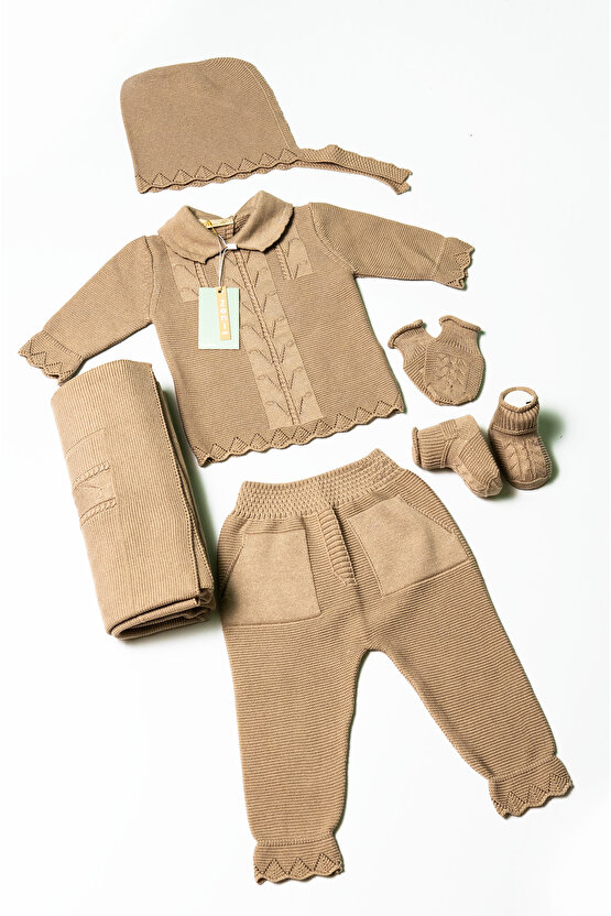 Yeni Doğan 5li Triko Tulum Set