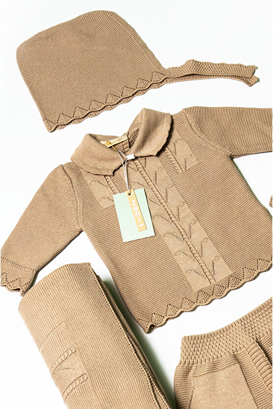 Yeni Doğan 5li Triko Tulum Set