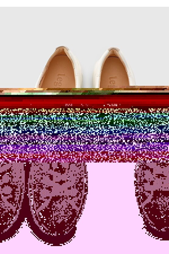 Beyaz Deri Kadın Ayakkabı