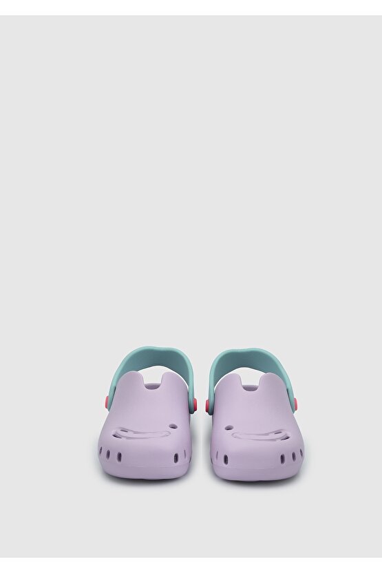 Lila Kız Çocuk Düz Sandalet