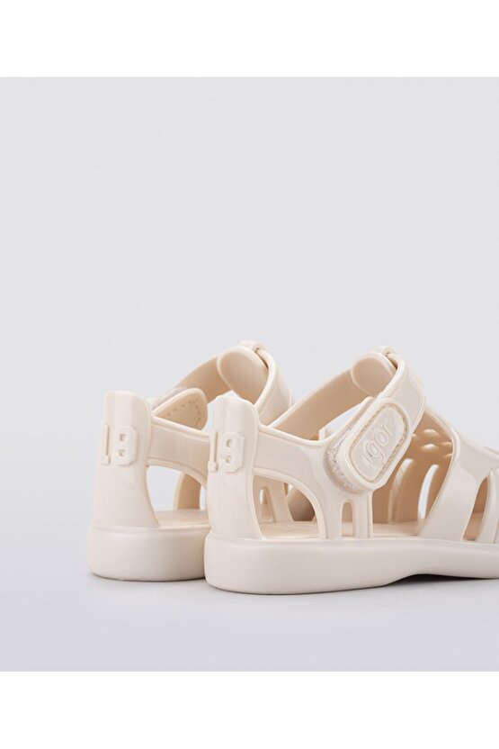 Tobby Gloss Krem Çocuk Sandalet