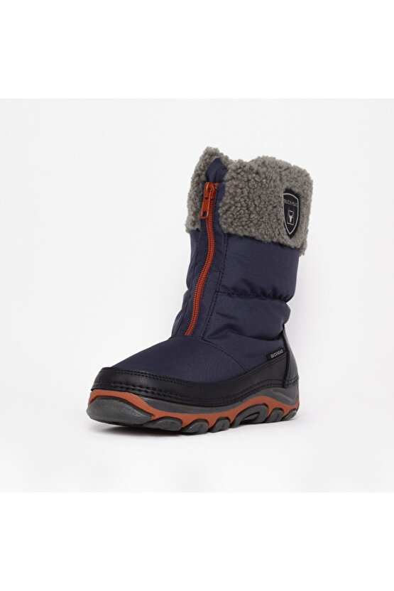 BUCK1070 Peaky TW Çocuk Lacivert Kırmızı Kar Botu
