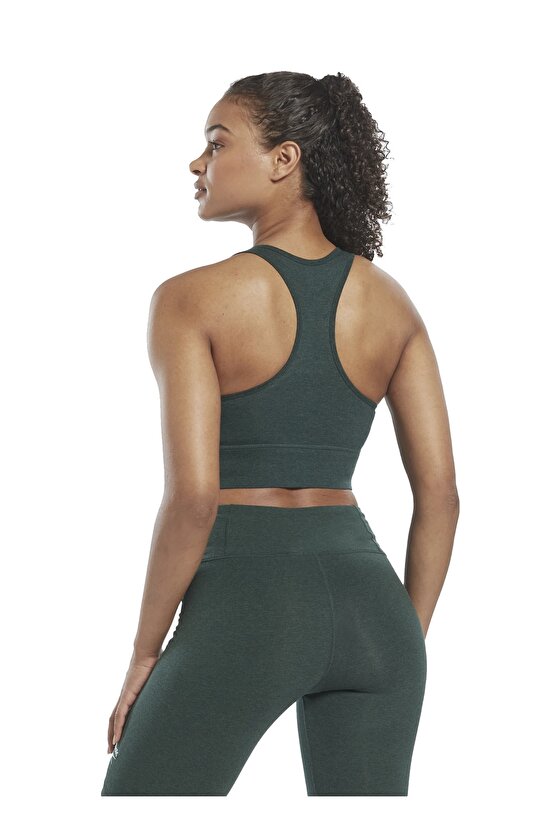 Gri Kadın V Yaka Sporcu Sütyeni Hj9957 Rı Bl Cotton Bralet