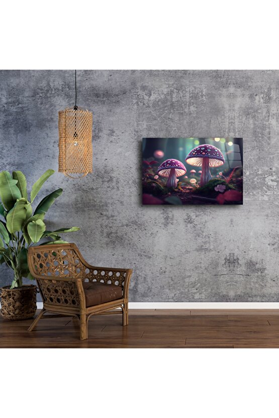 Büyülü Orman Mantar Duvar Sanatı