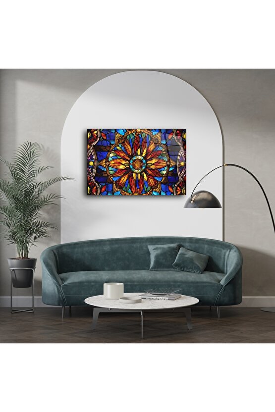 Vitray Mandala Duvar Tablosu