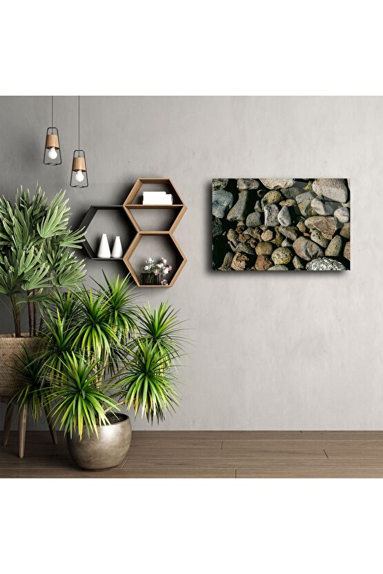 Rustik Nehir Taşı Duvar Sanatı