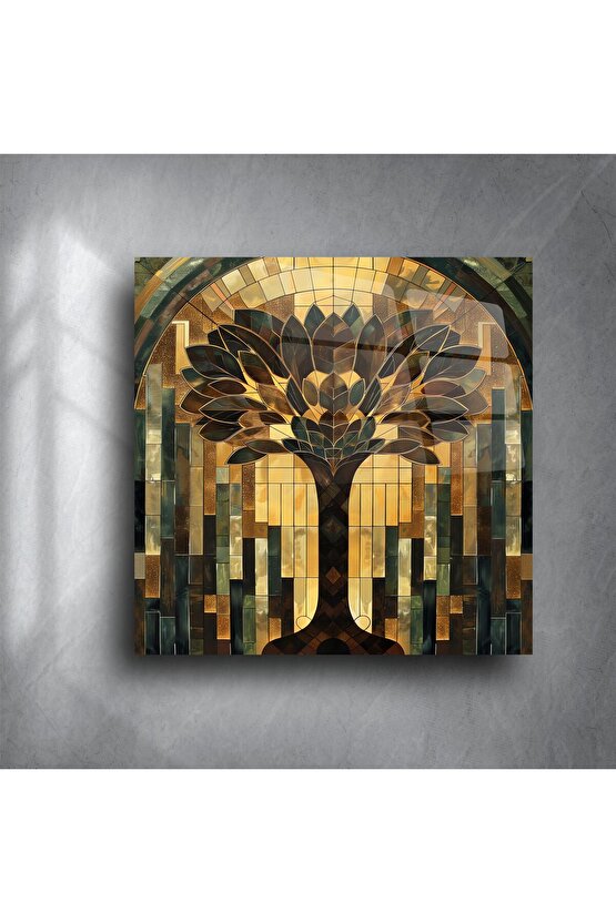 Hayat Ağacı Vitray Duvar Sanatı