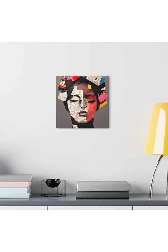 Kadın Model Cam Tablo Duvar Dekoru 8