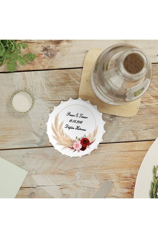 50 Adet Kapak Açacak Magnet Buzdolabı Süsü, Söz, Nişan, Kına, Nikah, Düğün Hatırası Promosyon 21