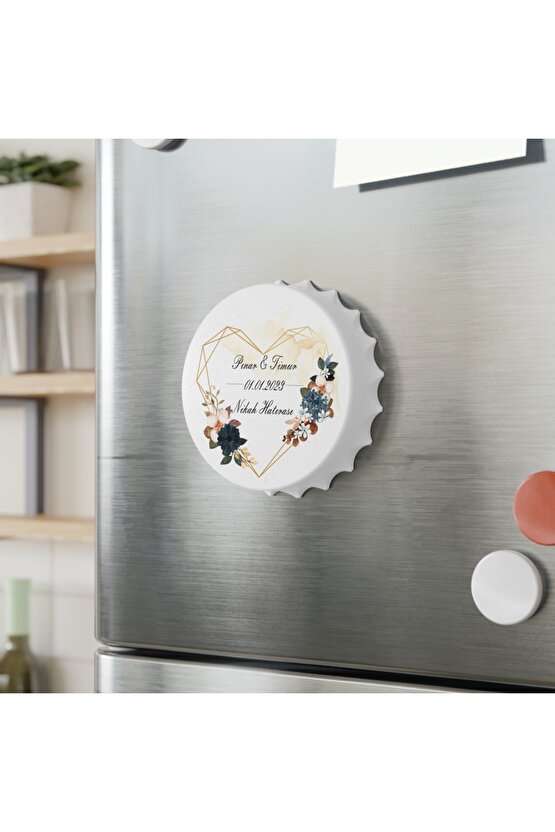 50 Adet Kapak Açacak Magnet Buzdolabı Süsü, Söz, Nişan, Kına, Nikah, Düğün Hatırası Promosyon 17