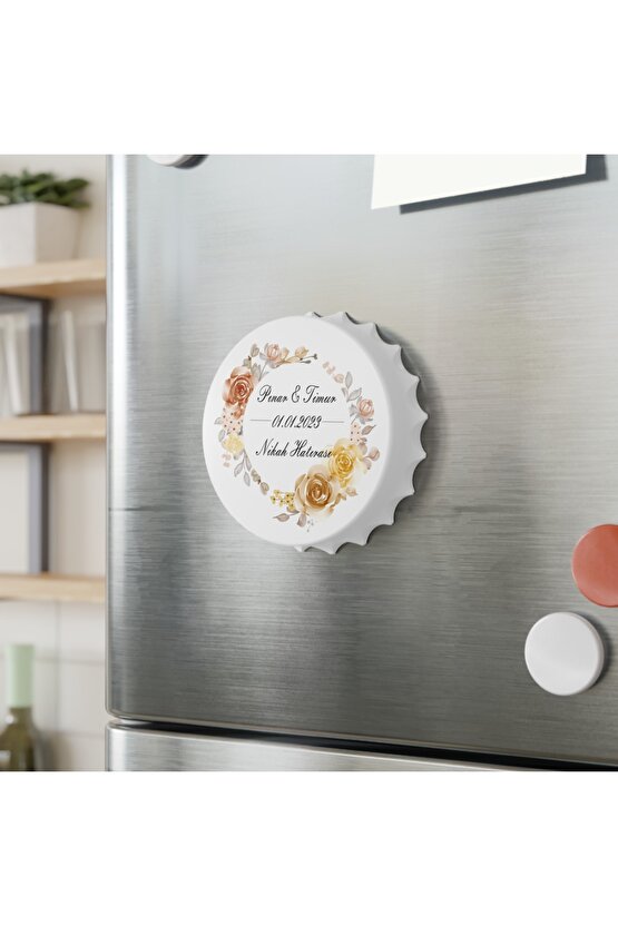 50 Adet Kapak Açacak Magnet Buzdolabı Süsü, Söz, Nişan, Kına, Nikah, Düğün Hatırası Promosyon 15