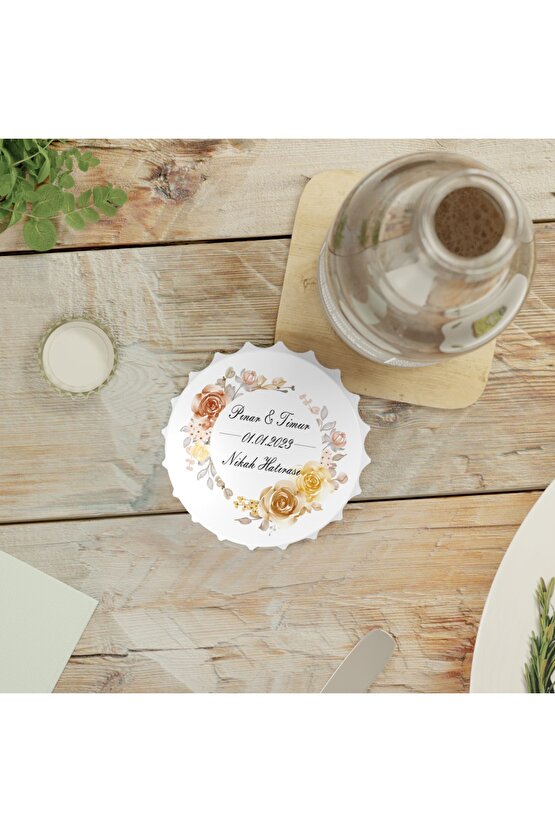 50 Adet Kapak Açacak Magnet Buzdolabı Süsü, Söz, Nişan, Kına, Nikah, Düğün Hatırası Promosyon 15