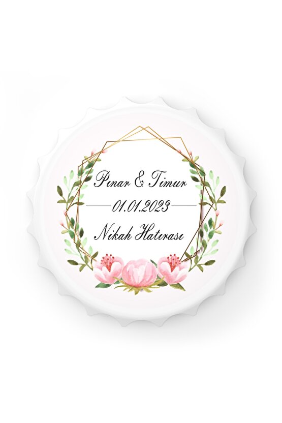 50 Adet Kapak Açacak Magnet Buzdolabı Süsü, Söz, Nişan, Kına, Nikah, Düğün Hatırası Promosyon 6