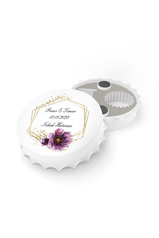 50 Adet Kapak Açacak Magnet Buzdolabı Süsü, Söz, Nişan, Kına, Nikah, Düğün Hatırası Promosyon 5