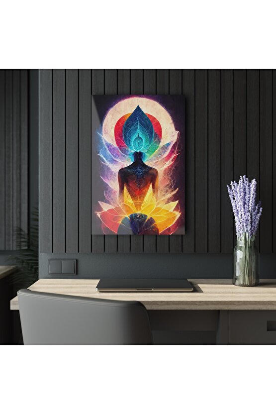 Meditasyon Cam Tablo Duvar Dekoru