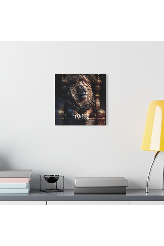 Aslan Kral Cam Tablo Duvar Dekoru 2