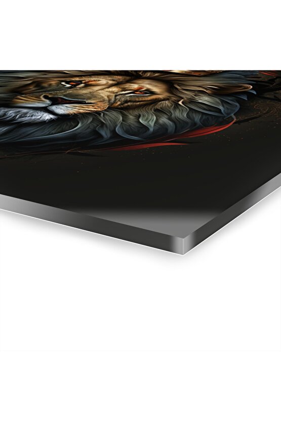 Aslan Kral Cam Tablo Duvar Dekoru 1