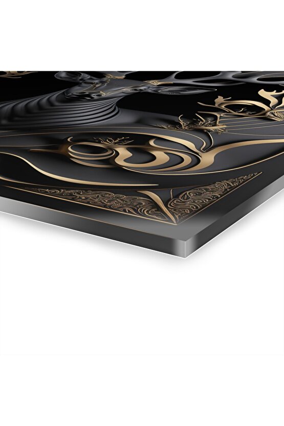 3d Geyik Cam Tablo Duvar Dekoru