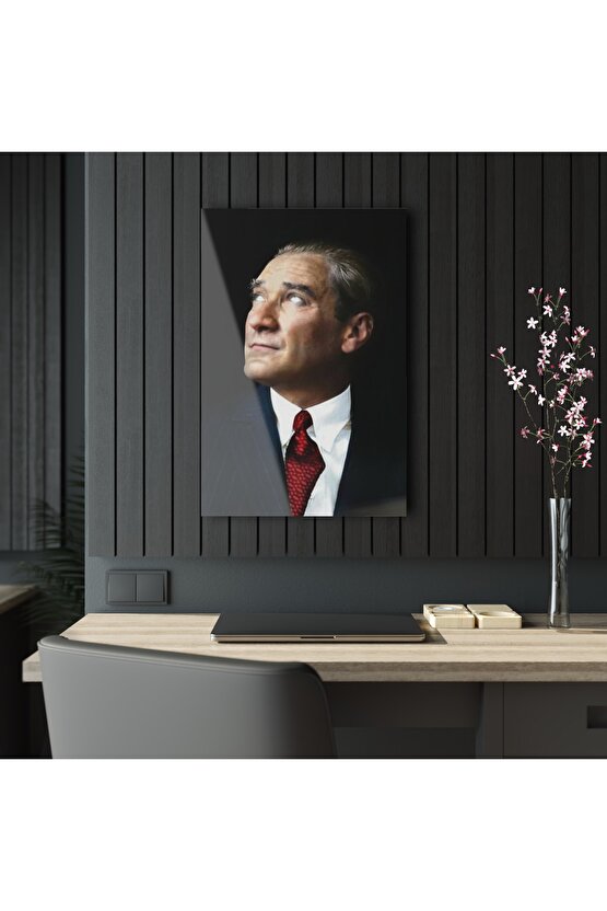 Atatürk Model 6 Cam Tablo Duvar Dekoru