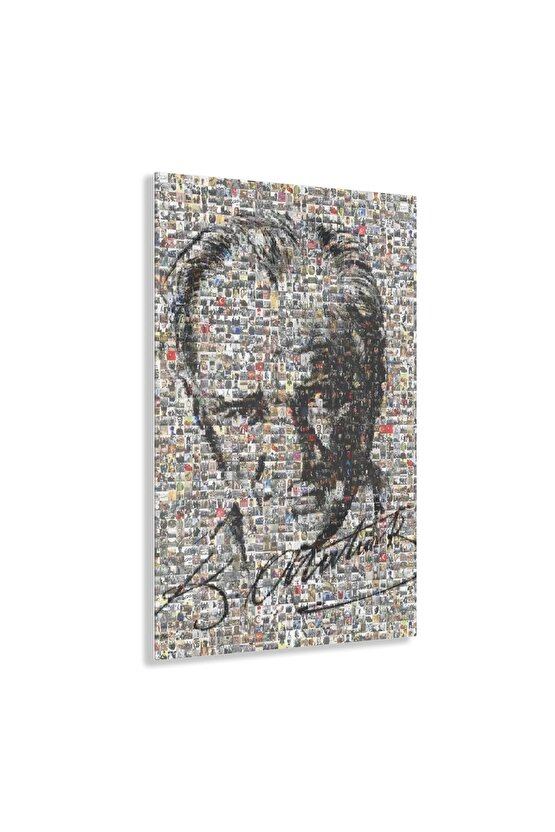 Atatürk Model 2 Cam Tablo Duvar Dekoru