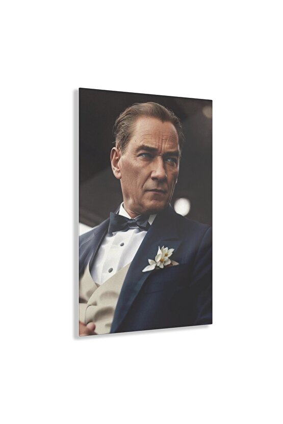 Atatürk Model 3 Cam Tablo Duvar Dekoru