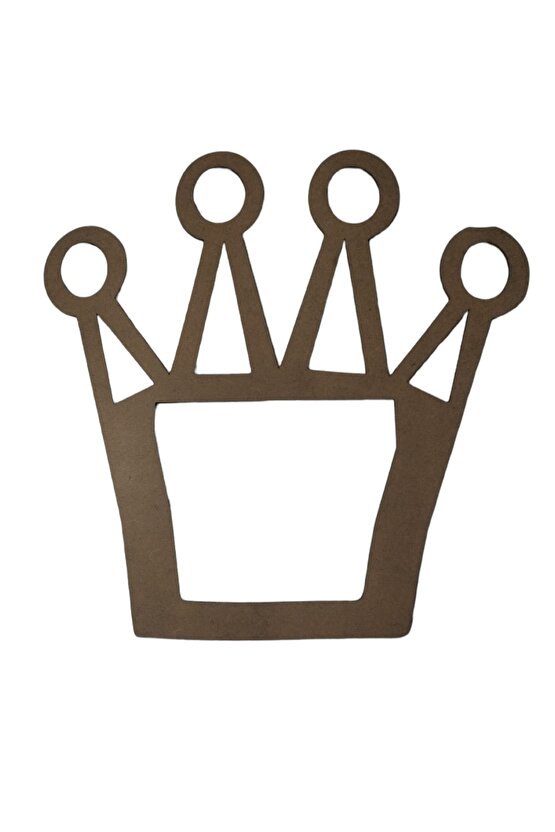 Taç Figürlü 3 Mm Ham Mdf Isimsiz Kasnak 25 Cm