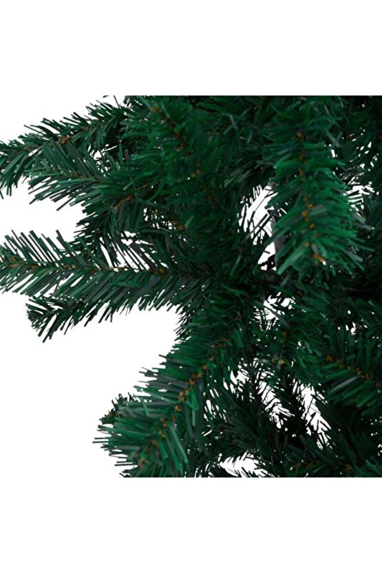 120 cm yeşil yılbaşı çam ağacı, 130 dal boru gövde ile şık dekorasyon.