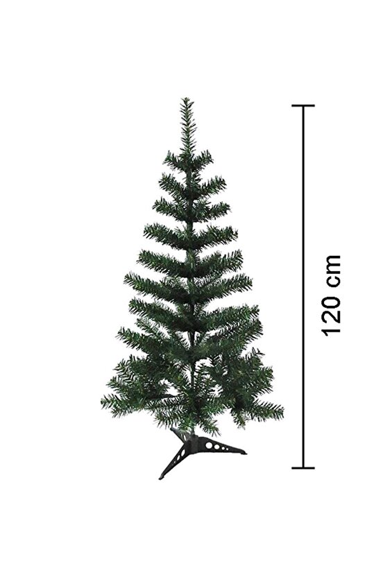 120 Cm Yılbaşı Noel Çam Ağac 130 DAL METAL BORU GÖVDE KUTULU