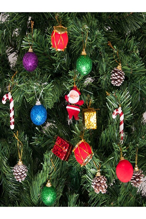 120 cm Yılbaşı Agacı-Süs Atkı-Ağaç Süsü