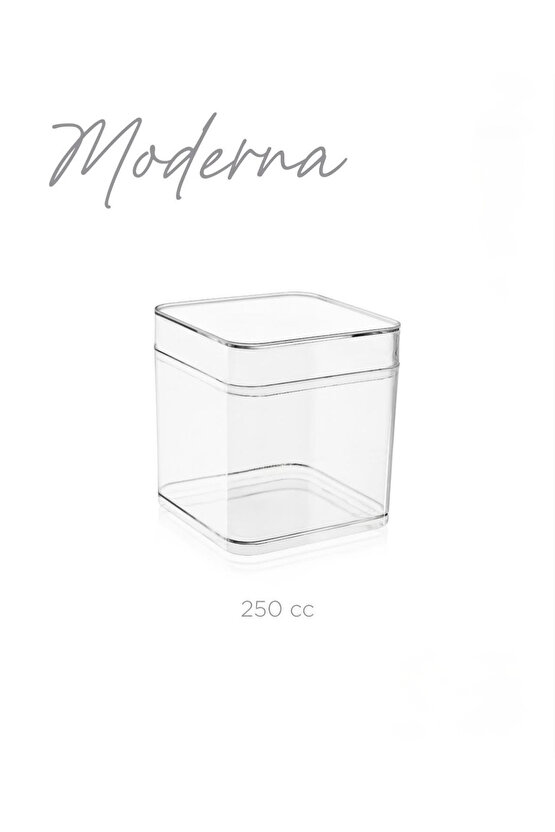 MAGNOLİA CUP 250 CC MODERNA 6 LI MİKA PLASTİK KASE+KAPAK