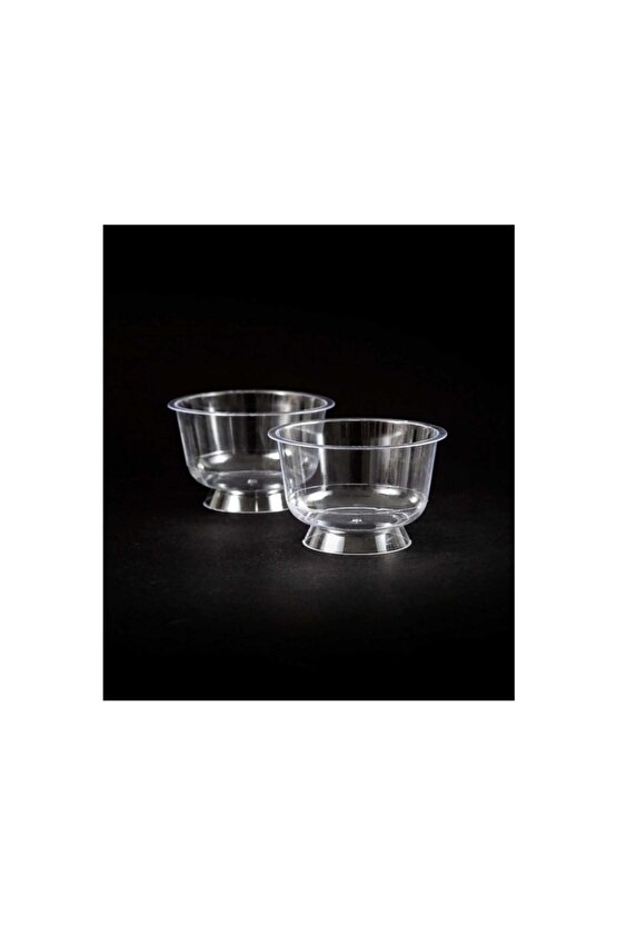 Kristal Mika Ayaklı Kase 180cc Kapaksız ( 25 Adet )