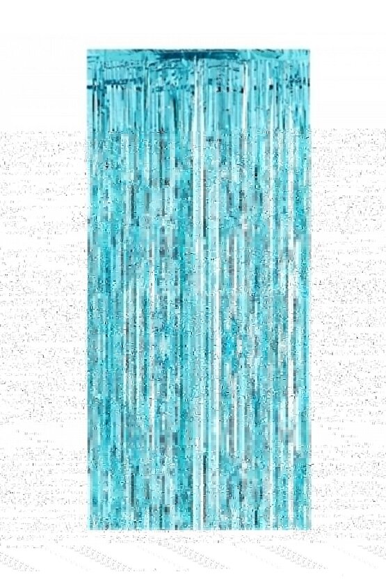 Parti Kutlama Arka Fon Kapı Perdesi - Metalize (90x240cm) Renk Mavi