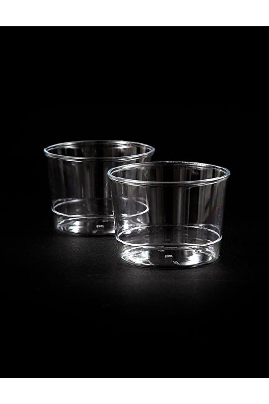 Plastik Kristal Kap 250cc Bodega 30 Adet (1 Paket) Kapaksız