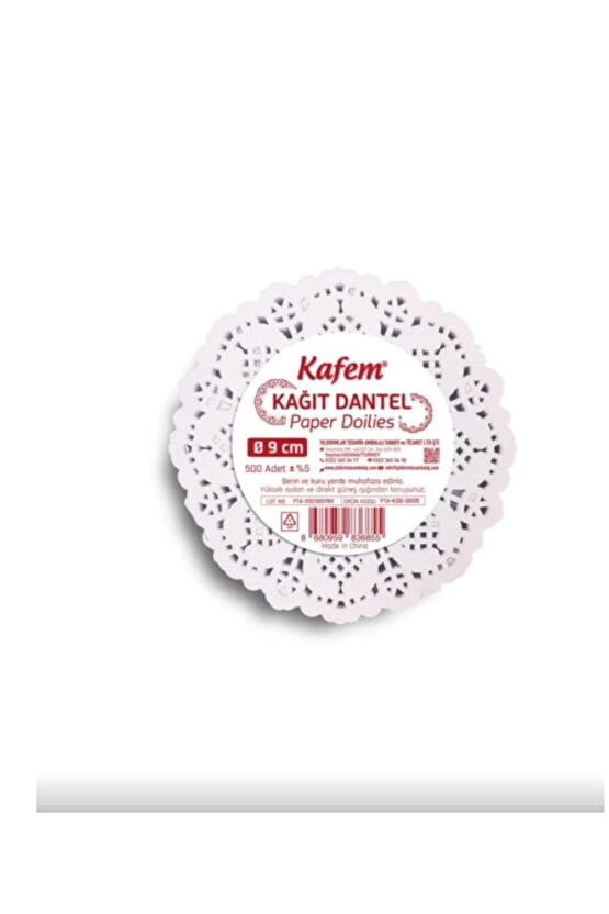 Kağıt Dantel Bardak Altlığı 100 Adet 9 Cm Çay Bardağı Altı Sunum Kağıdı