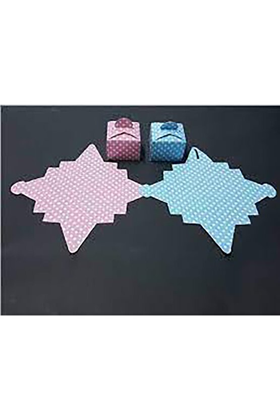 Lokum Kutusu Şekerlik Mevlüt Hediyelik Pembe Mavi