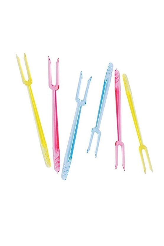 Plastik Cips Şeytan Çatal Renkli 1000 Li