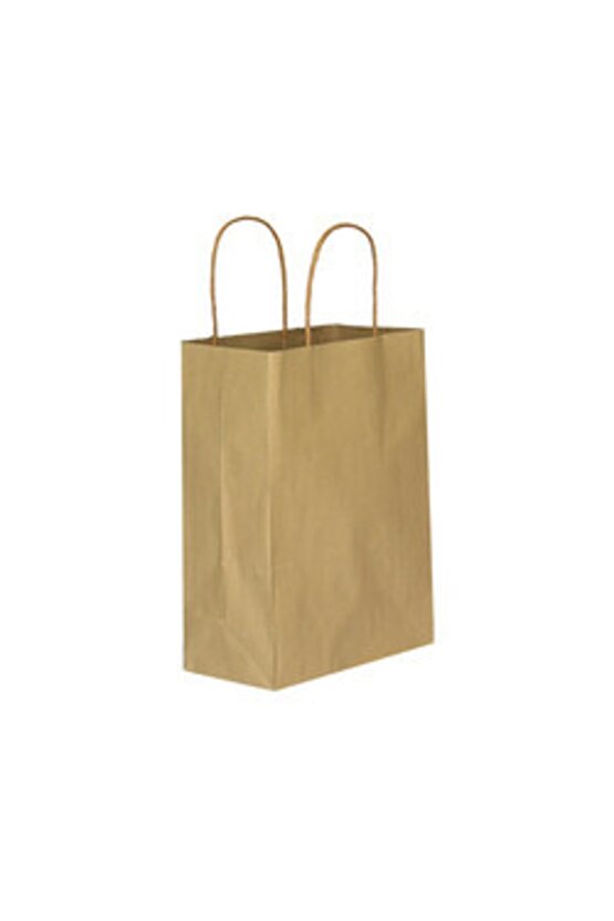 18x8x24 Büküm Saplı Poşet 25li -kraft-