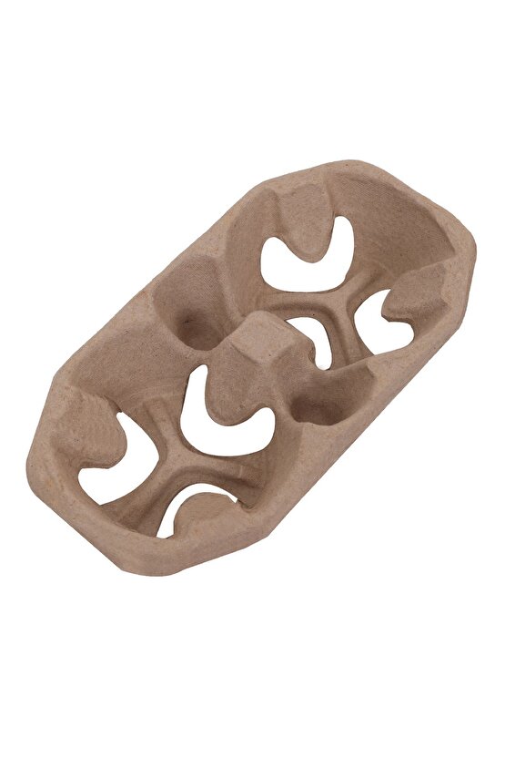 Karton Viyol Bardak Taşıyıcı Natürel 2 li - 100 adet