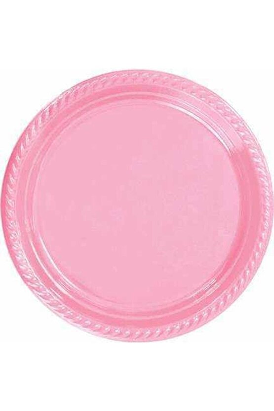 Pembe Plastik Tabak - Bardak - Çatal Seti 25 Kişilik