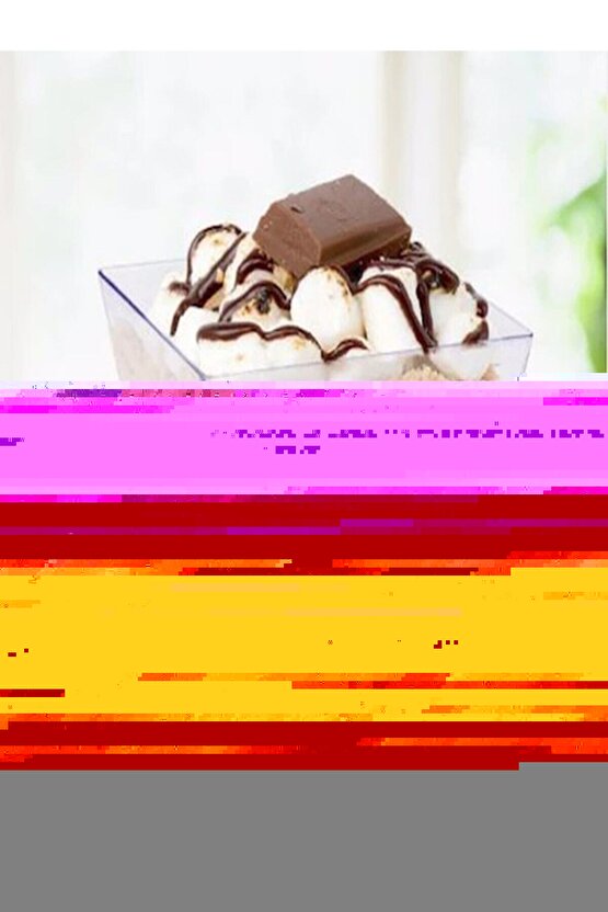 Prizma Mini Mika Plastik Sunum Kabı Kübik Kase 200cc - 25 Adet