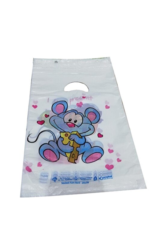 Karışık Desenli Blok Poşet 20x30 Cm 100lü