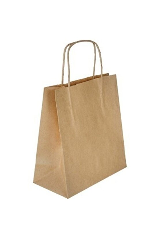 Kağıt Çanta 29x15x29 Kraft 90 Gr Burgu Sap 25 Adet