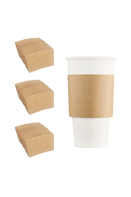 12 Oz-16 Oz (2000) Li Karton Bardak Tutacağı Sleeve Kahve Bardak Tutacağı Karton Kahve Bardak Kılıfı