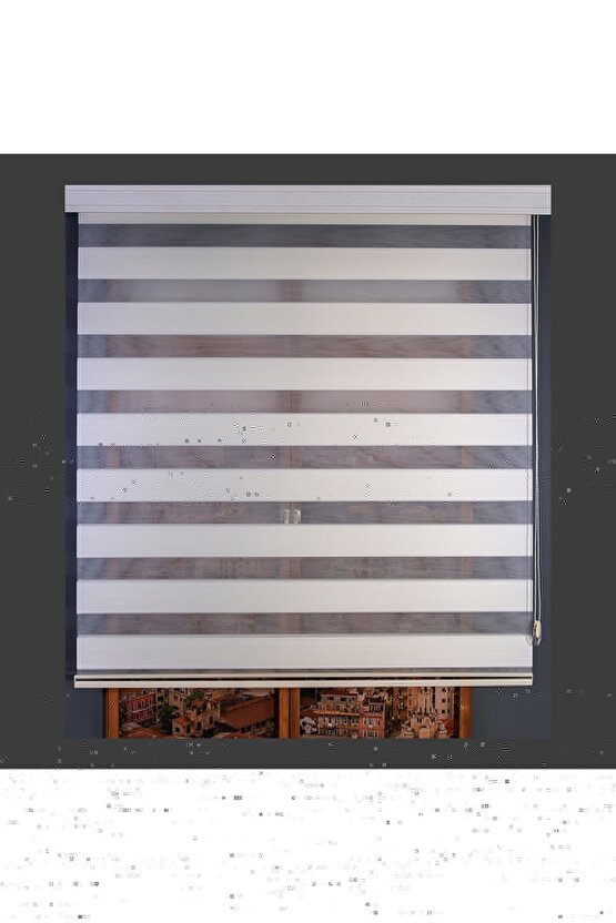 Micro Plise Krem Zebra Perde