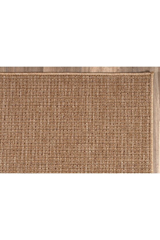 Srz-0465 Jüt Tabanlı Hasır Kaymaz Dokuma Örme Bohem Antialerjik Halı Kilim Salon Halısı