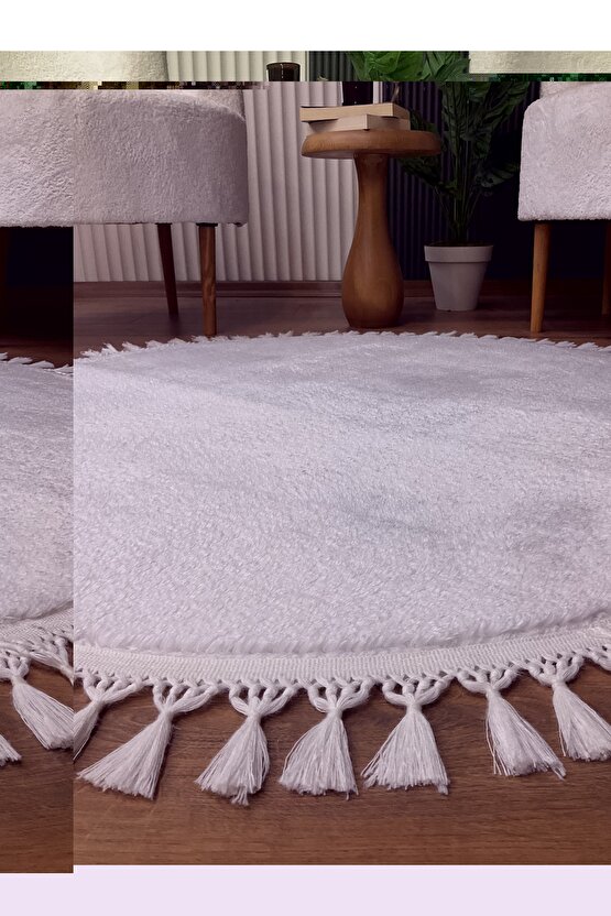 Comfort Peluş Puffy Lux Beyaz