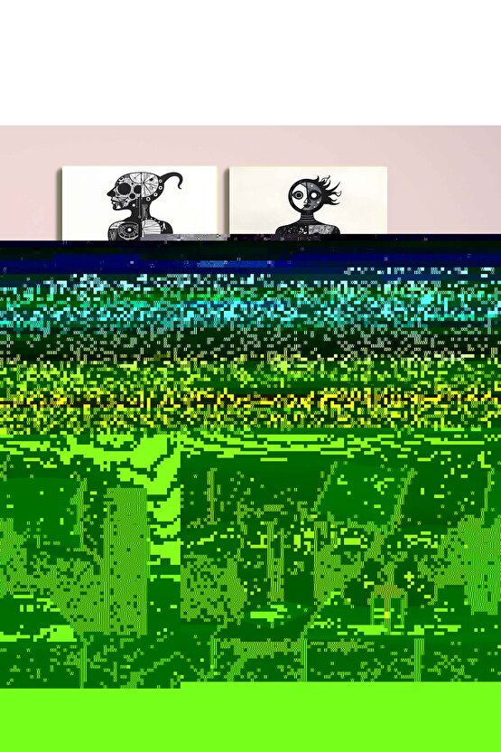 Matisse - Sanat - Soyut - Doğa - Ev - Yaşam ( 2 Li Çerçevesiz ) Poster - Afiş - Tablo NNHT721