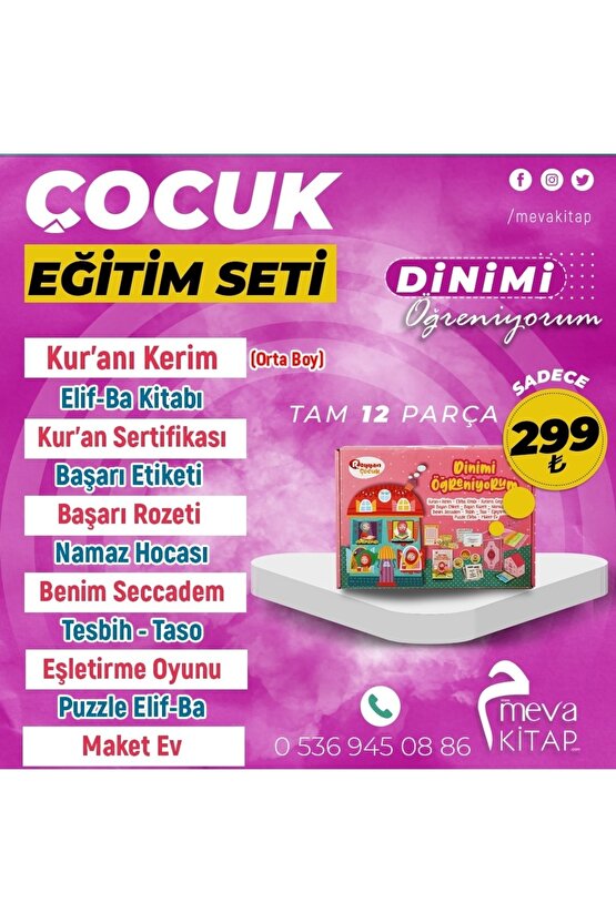 Dinimi Öğreniyorum Eğlenerek Çocuk Eğitimi Seti
